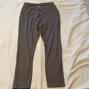 Charcoal gray Capri workout pants